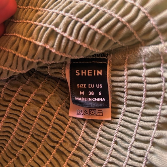 Shein Cropped Long Sleeve Blouse - Picture 2 of 2